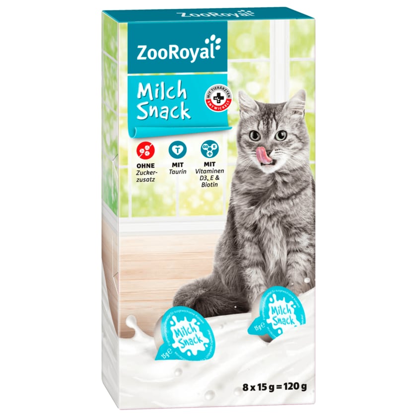 ZooRoyal Katzen Milch Snack 8x15g, 120g
